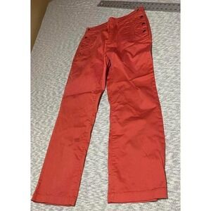 Mossimo Dutti Orange  pants snap closure detailing left side Women 6. SKU-B633